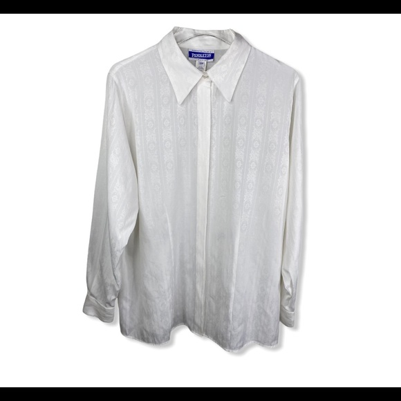 Pendleton Plus Button Up Blouse Top Long Sleeve